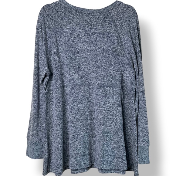 SIMPLE x SUZANNE BETRO Cotton Rayon Blend Seam Detail Sweatshirt / Tunic Sz 1X - Picture 5 of 11
